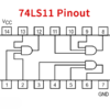 IC 74LS11 7411 COMPUERTA AND DE 3 ENTRADAS