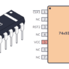 IC 74LS93 7493 CONTADOR BINARIO DE 4 BITS