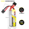 Batería LiPo Gaoneng GNB 3S 11.4V 380mAh 90C (XT30 HV)