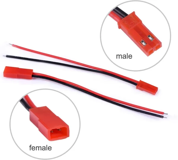 CONECTOR JST MACHO/HEMBRA 10CM