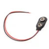 CONECTOR TIPO BROCHE PARA BATERIA 9V NEGRO