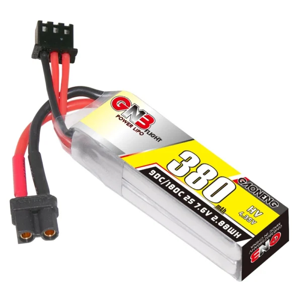 Batería LiPo Gaoneng GNB 2S 7.6V 380mAh 90C (XT30 HV)