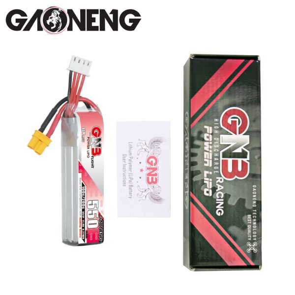Batería LiPo Gaoneng GNB 3S 11.4V 550mAh 100C (XT30 HV)