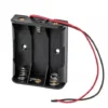 Porta Pilas para 3 Baterías AA con Cables