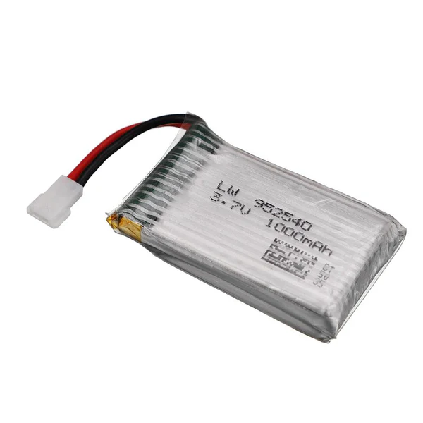 Batería LiPo 1S 3.7V 1000mAh 25C (Modelo 952540)