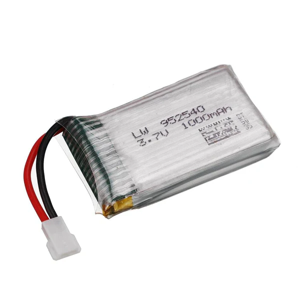 Batería LiPo 1S 3.7V 1000mAh 25C (Modelo 952540)