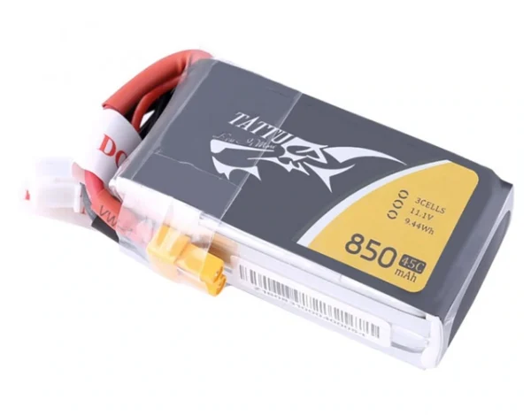 Batería LiPo Tattu 3S 11.1V 850mAh 75C (XT30)