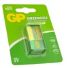 Batería 9V Carbón GP Greencell (6F22)