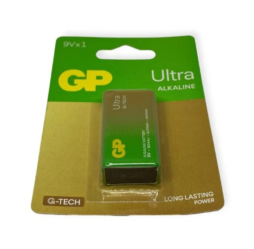 Batería 9V Alcalina GP Ultra (1604AU)