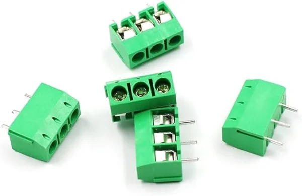 Bornera para PCB 3 Pines - Paso 5mm (KF301-3P)