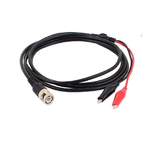 Cable Osciloscopio BNC Macho a 2 Lagartos