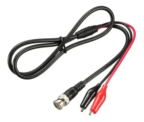 Cable Osciloscopio BNC Macho a 2 Lagartos