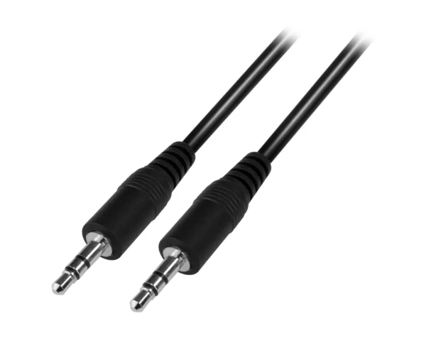CABLE STEREO 3.5 A 3.5 90CM NEGRO