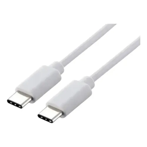 CABLE USB TIPO C A TIPO C BLANCO 60W