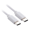CABLE USB TIPO C A TIPO C BLANCO 60W