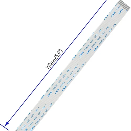 Cable Plano Flexible FFC/FPC 12 Pines - 15 cm (Misma Dirección / Tipo A)