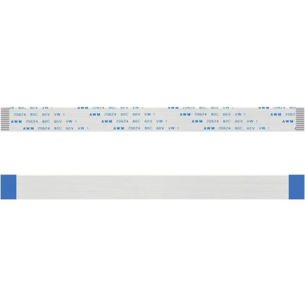 Cable Plano Flexible FFC/FPC 12 Pines - 10 cm (Misma Dirección / Tipo A)