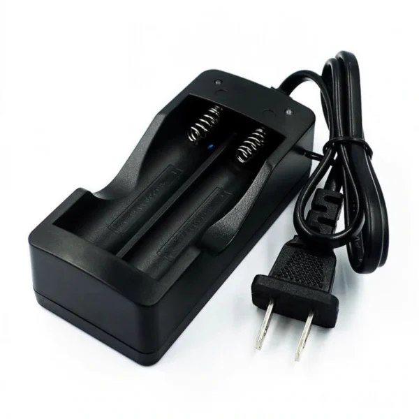 Cargador Dual para Baterías de Litio 18650 (Conexión 110V AC)