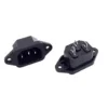 CONECTOR ALIMENTACION HEMBRA AC-04 PARA CABLE DE PODER C13