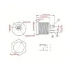 CONECTOR JACK DC HEMBRA REDONDO P/CHASIS CON TUERCA