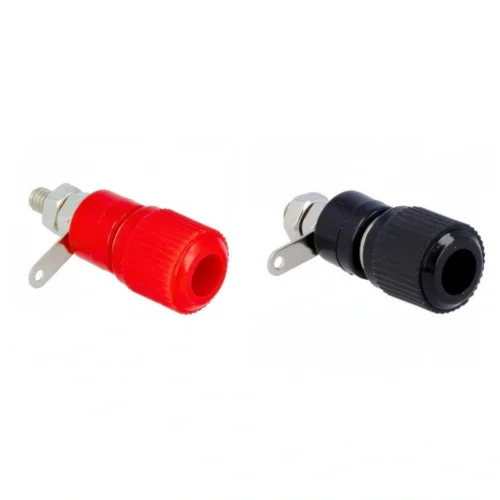 Conector Banana Jack Mediano para Chasis (Hembra)