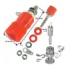 Conector Banana Jack Mediano para Chasis (Hembra)