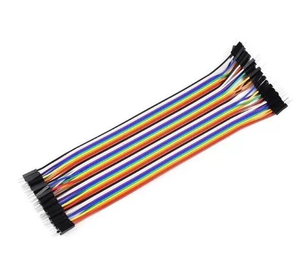 Kit de 40 Cables DuPont Jumpers Macho-Macho (20 cm)