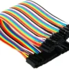 Kit de 40 Cables DuPont Jumpers Hembra-Hembra (15 cm)