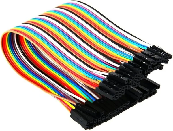 Kit de 40 Cables DuPont Jumpers Hembra-Hembra (15 cm)