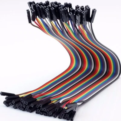 Kit de 40 Cables DuPont Jumpers Hembra-Hembra (15 cm)