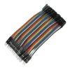 Kit de 40 Cables DuPont Jumpers Macho-Hembra (10 cm)