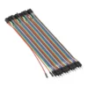 Kit de 40 Cables DuPont Jumpers Macho-Hembra (15 cm)