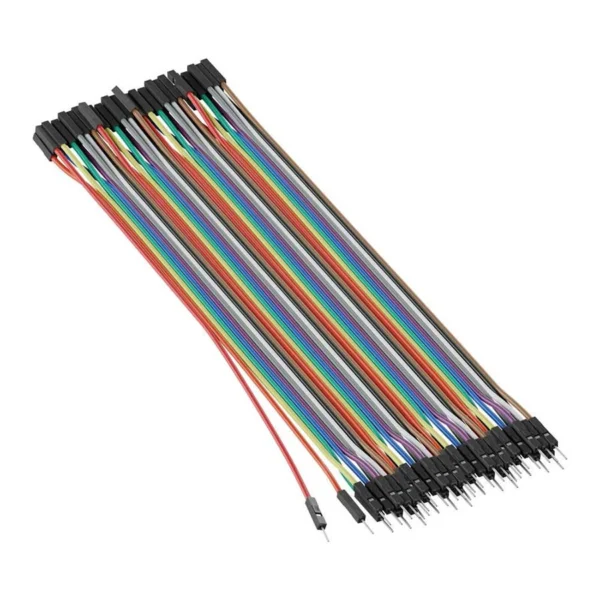 Kit de 40 Cables DuPont Jumpers Macho-Hembra (15 cm)