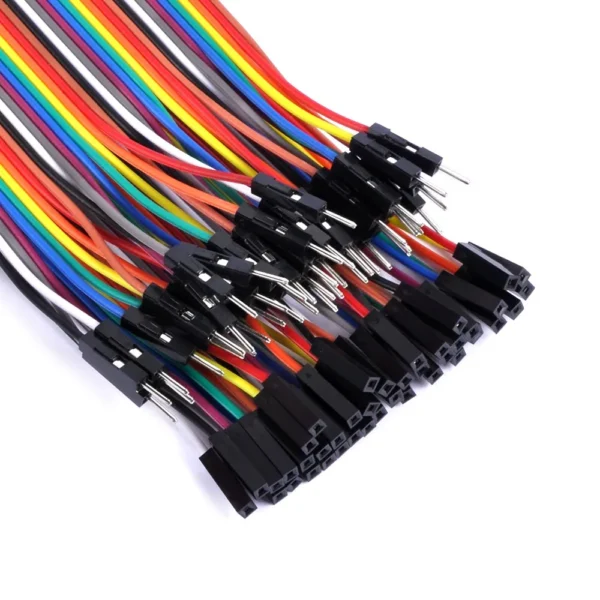 Kit de 40 Cables DuPont Jumpers Macho-Hembra (15 cm)