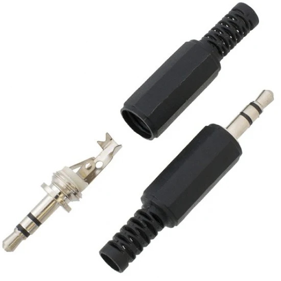 Conector Plug 3.5mm Estéreo Plástico (Macho)