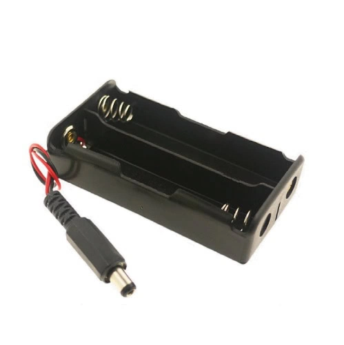 Porta Pilas para 2 Baterías 18650 7.4V con Plug DC