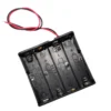 Porta Pilas para 4 Baterías AA (6V) con Cables